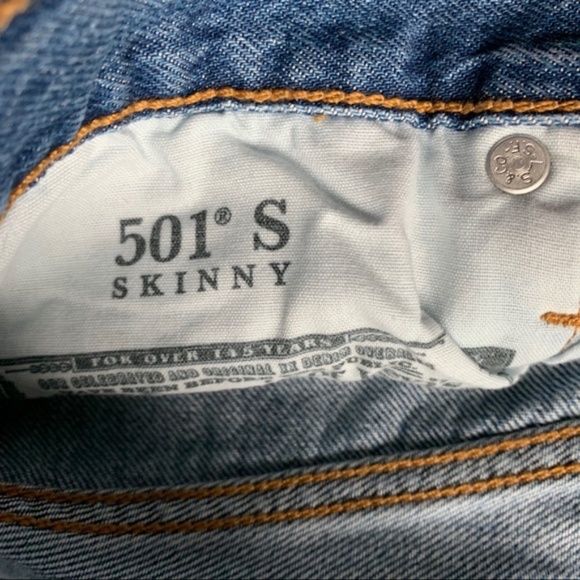 NWT Levi's Premium 501 Skinny 29" x 28" - Picture 6 of 14